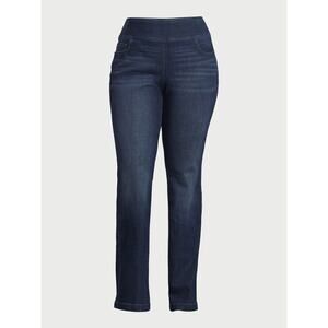 Sofia Jeans Womens Jeans Flare High Rise Pull-On Stretch Denim Blue Size 18